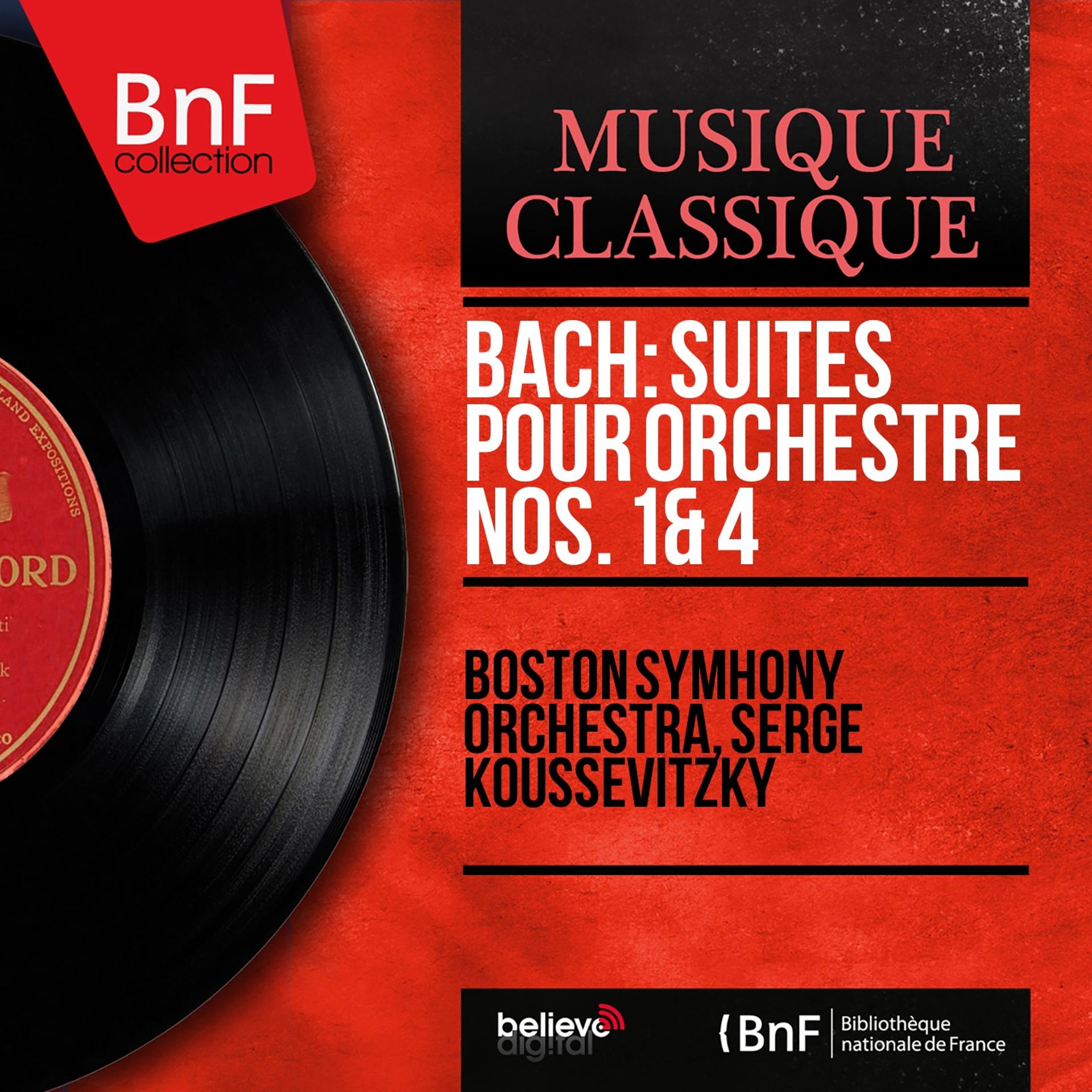Постер альбома Bach: Suites pour orchestre Nos. 1 & 4 (Mono Version)