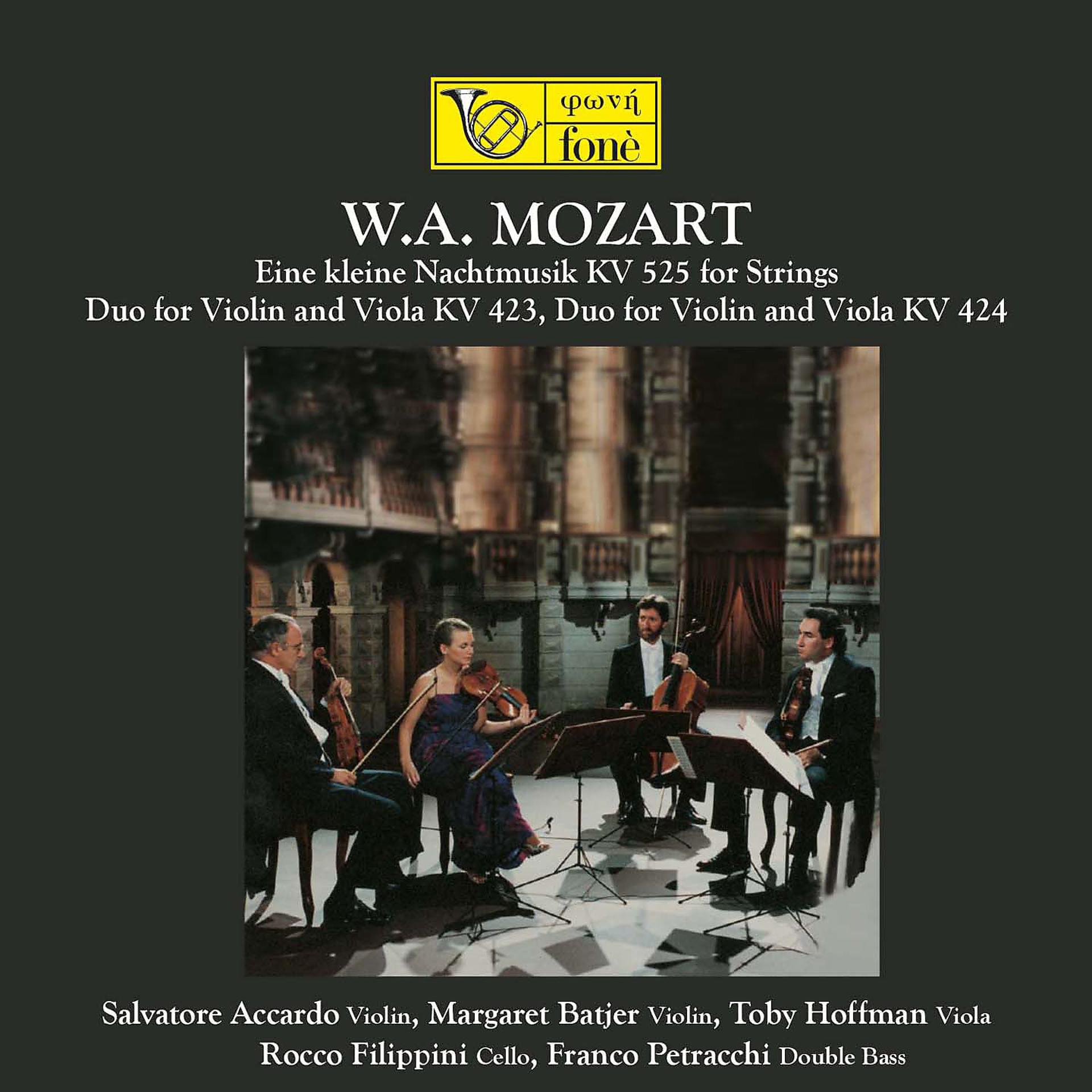 Постер альбома Mozart: KV 525, KV 423, KV 424