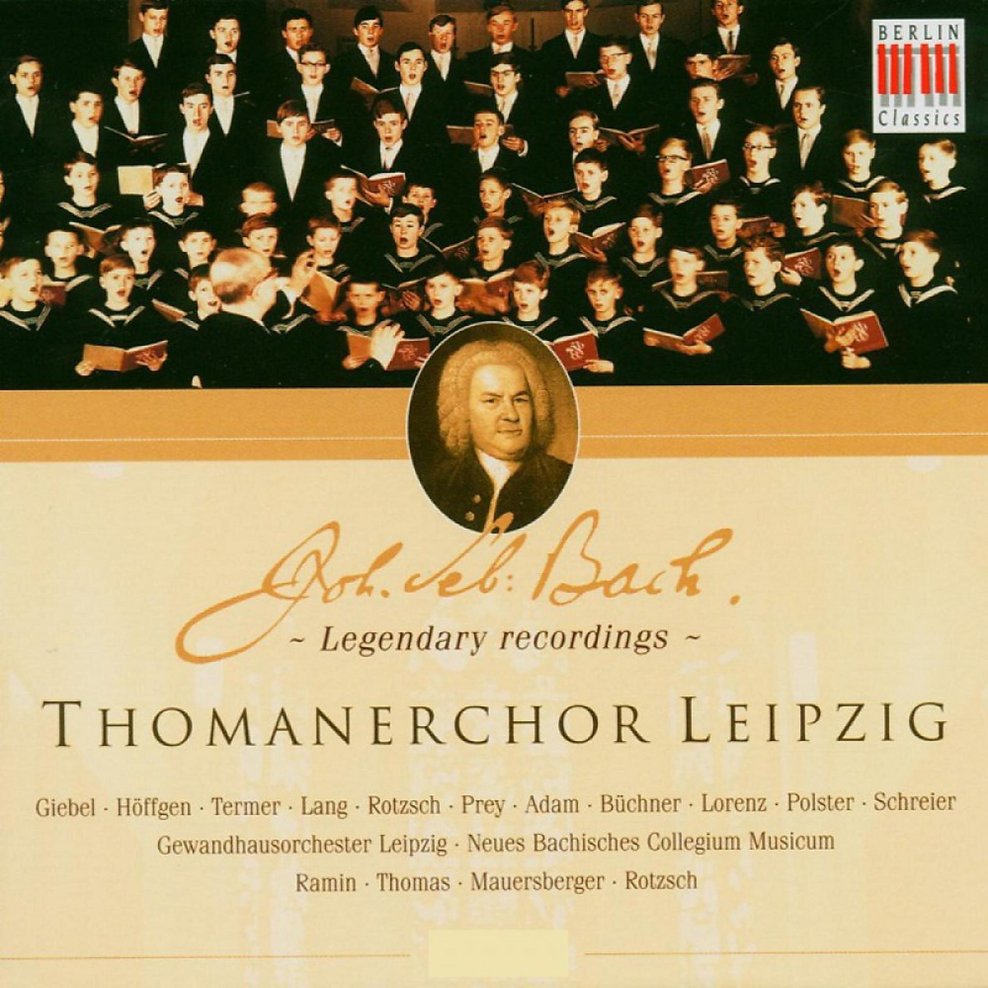 Постер альбома Bach: Thomanerchor Leipzig (Legendary recordings)