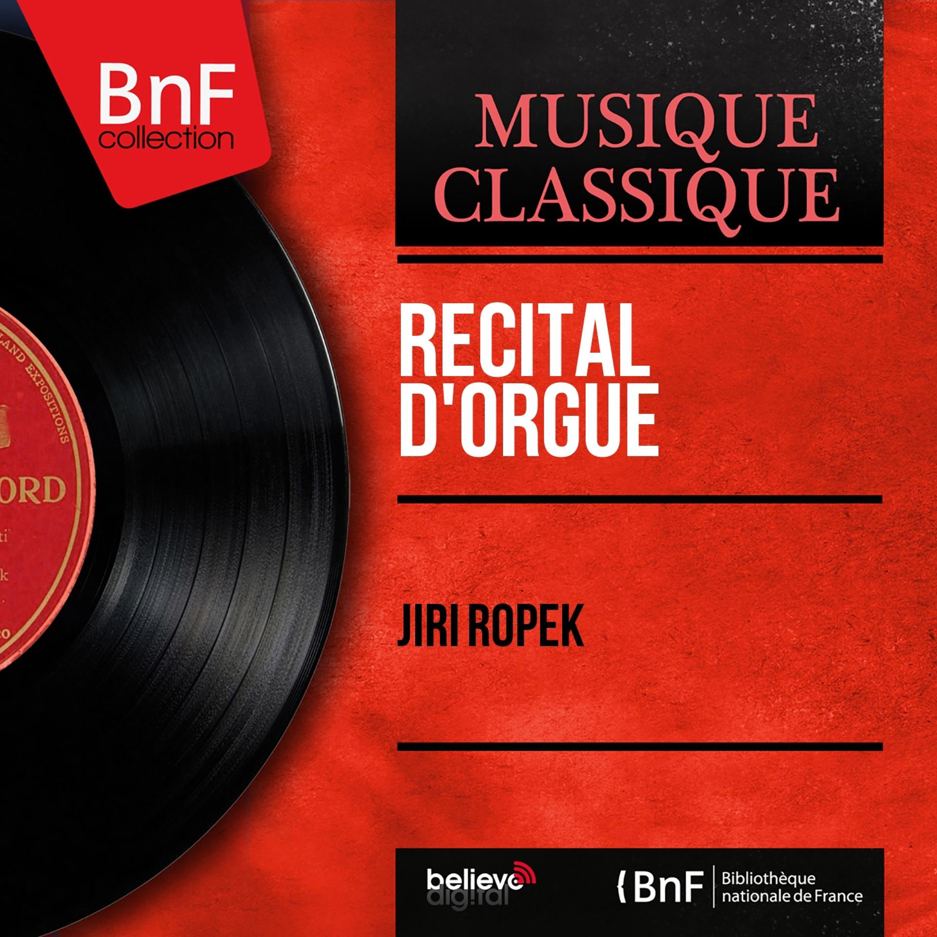 Постер альбома Récital d'orgue (Mono Version)