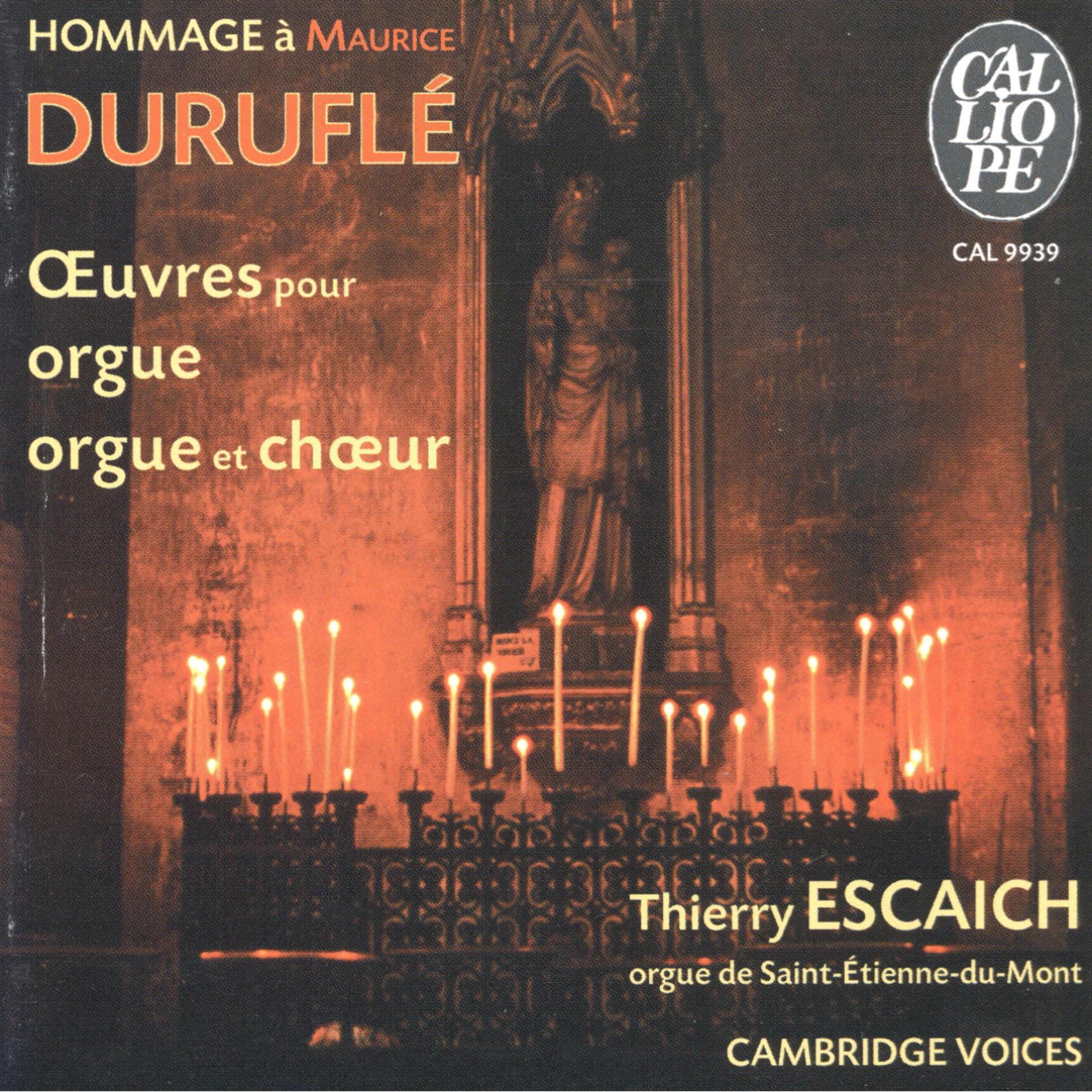 Постер альбома Hommage à Maurice Duruflé: Œuvres pour orgue et chœur