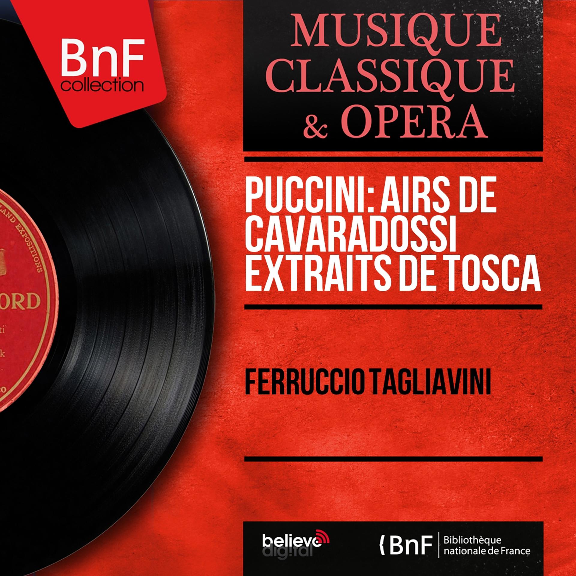 Постер альбома Puccini: Airs de Cavaradossi extraits de Tosca (Mono Version)