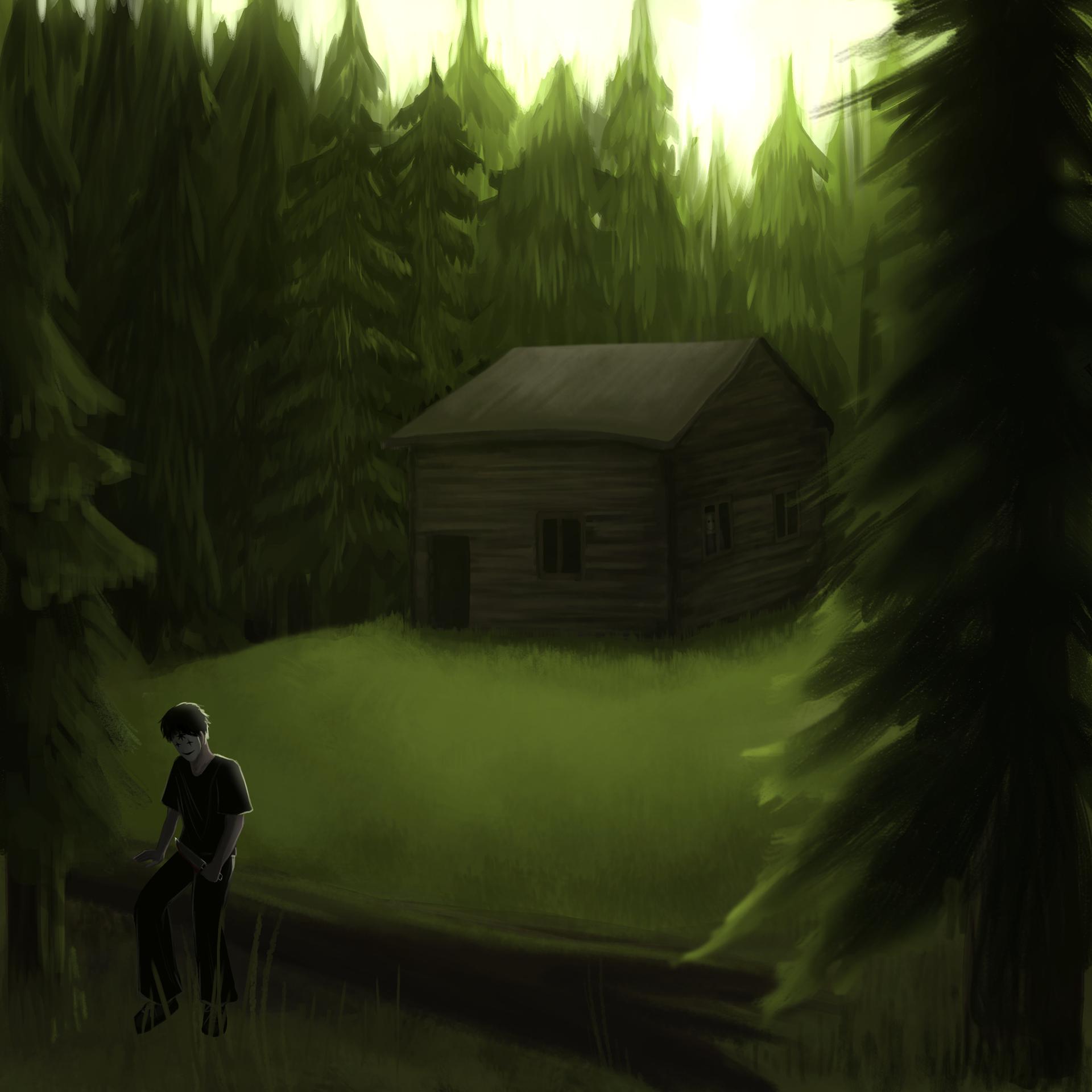 Постер альбома домик в лесу