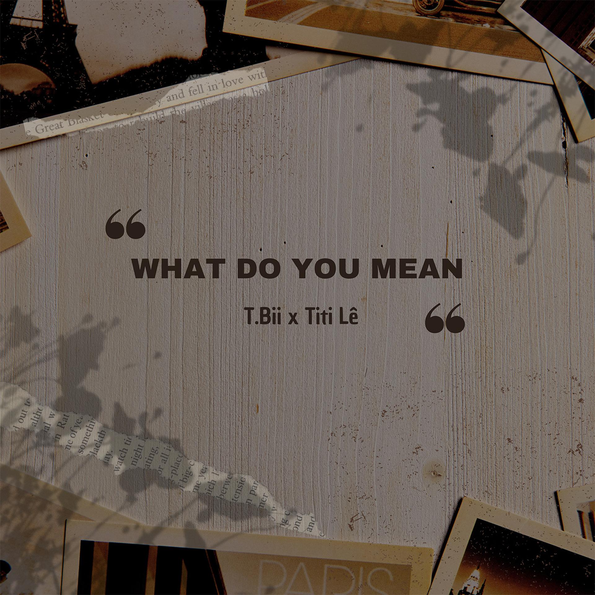 Постер альбома What Do You Mean