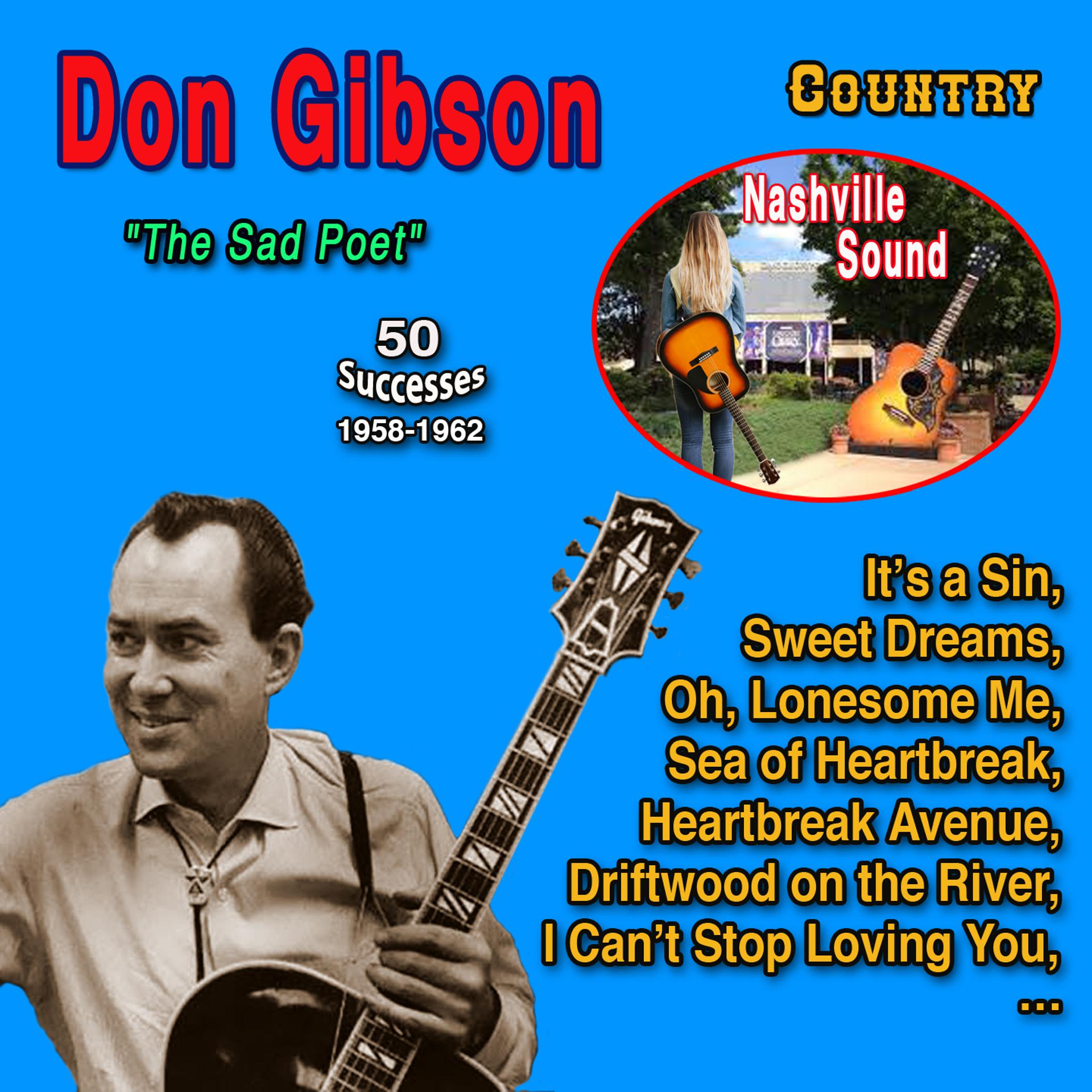 Постер альбома Don Gibson "The Sad Poet" 50 Successes
