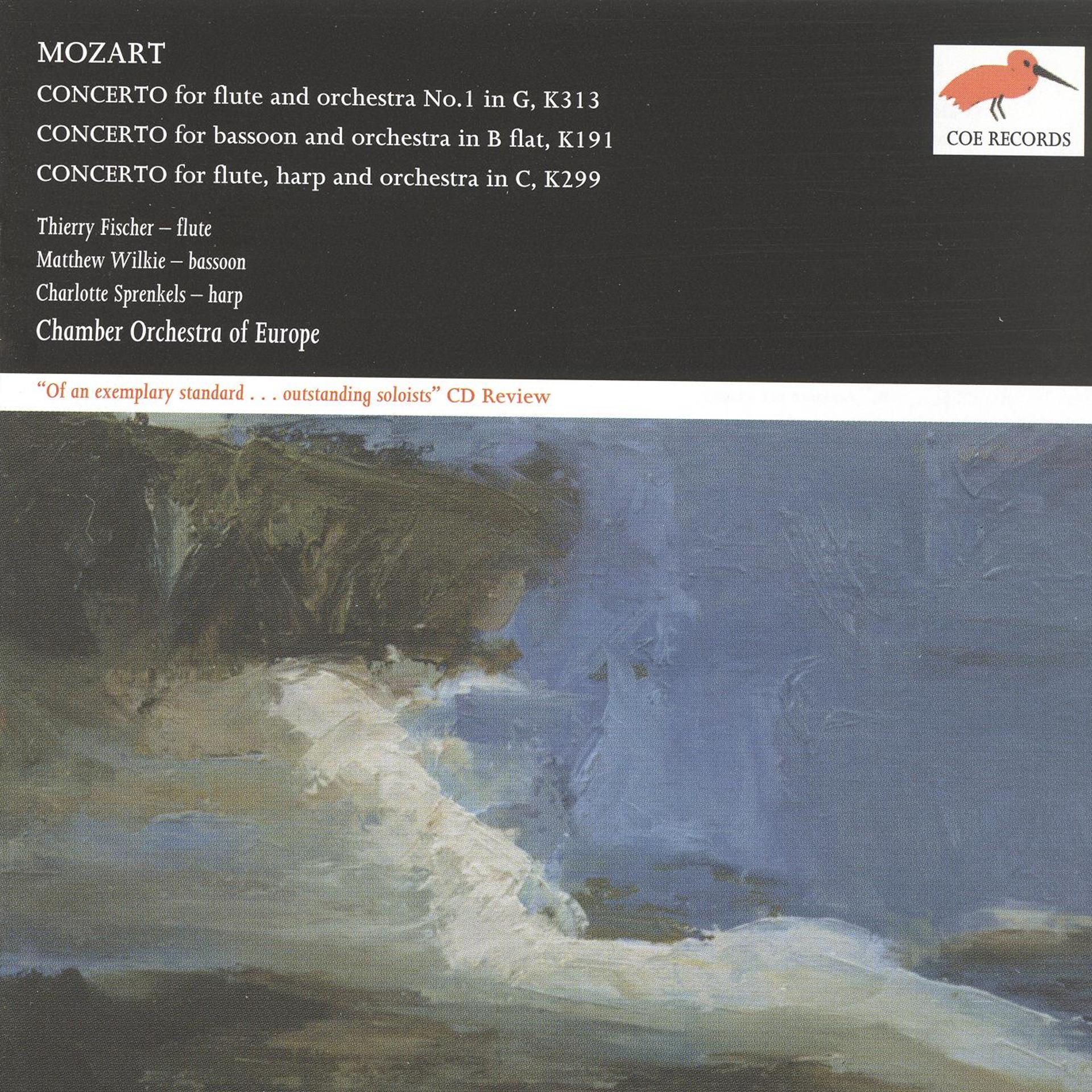Постер альбома Mozart: Flute Concerto No.1; Bassoon Concerto; Concerto for Flute & Harp