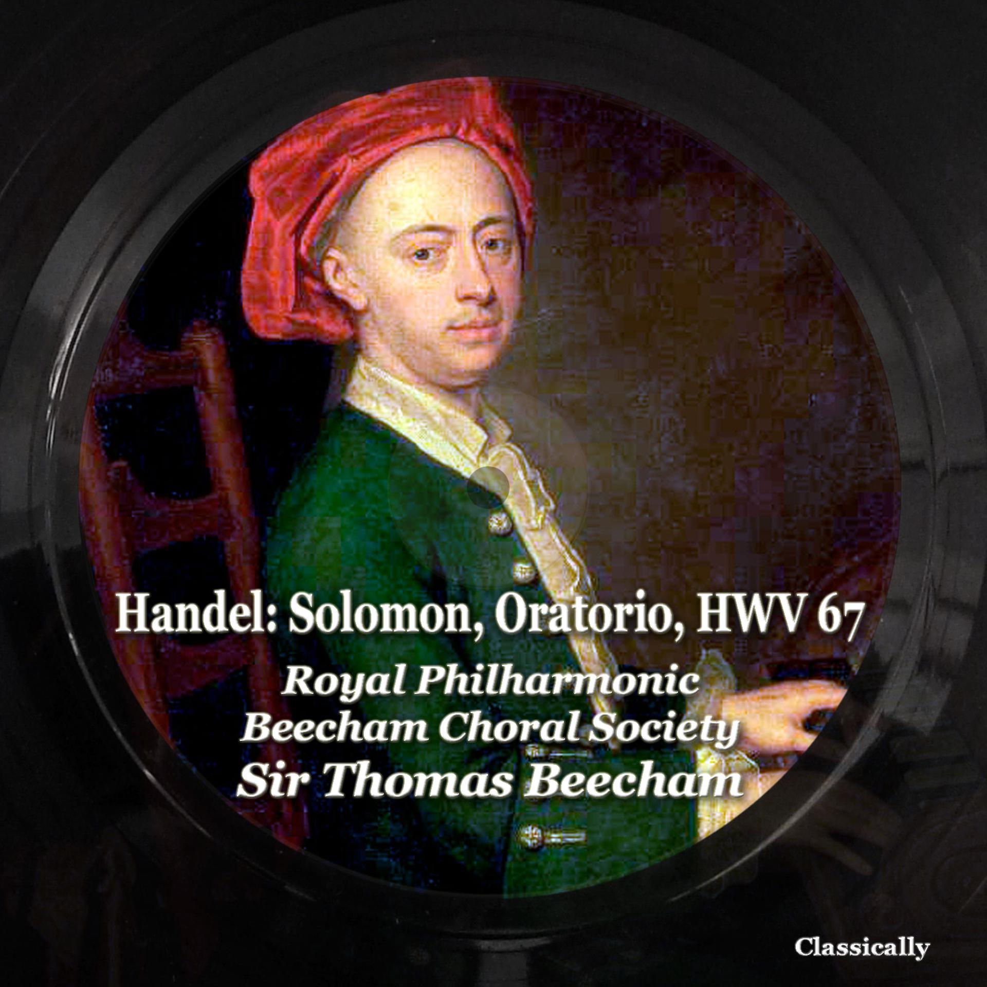Постер альбома Handel: Solomon, Oratorio, HWV 67
