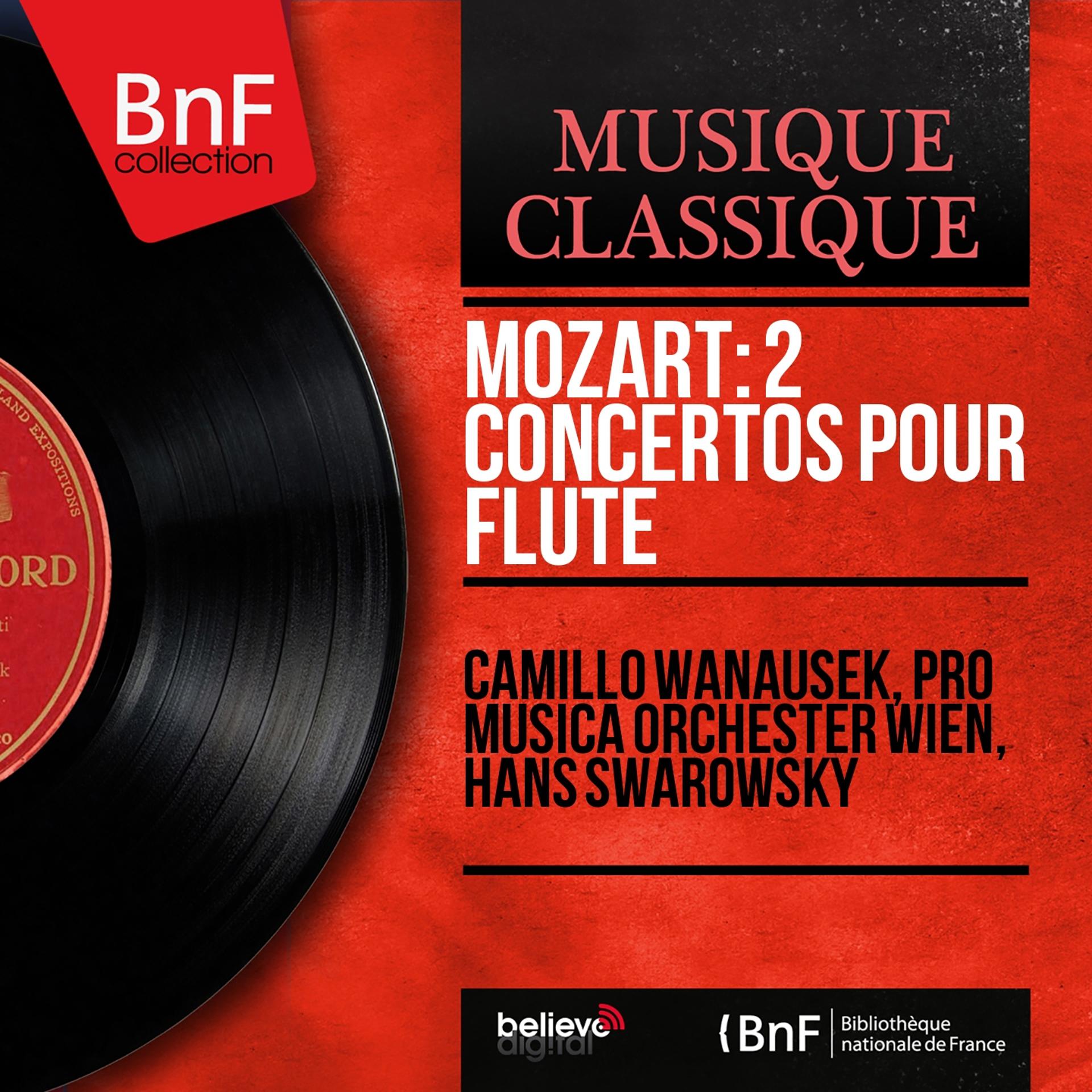 Постер альбома Mozart: 2 Concertos pour flûte (Mono Version)