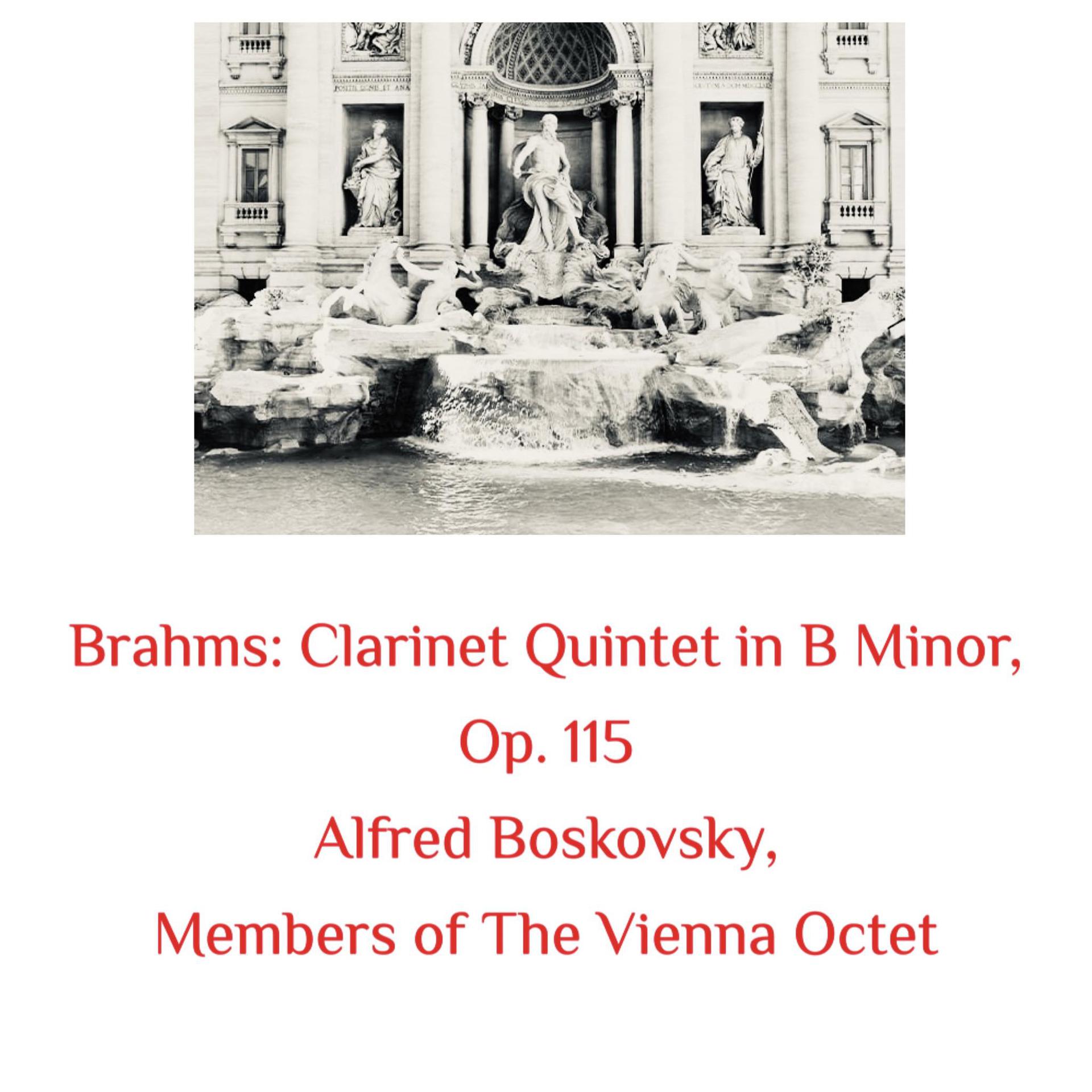 Постер альбома Brahms: Clarinet Quintet in B Minor, Op. 115