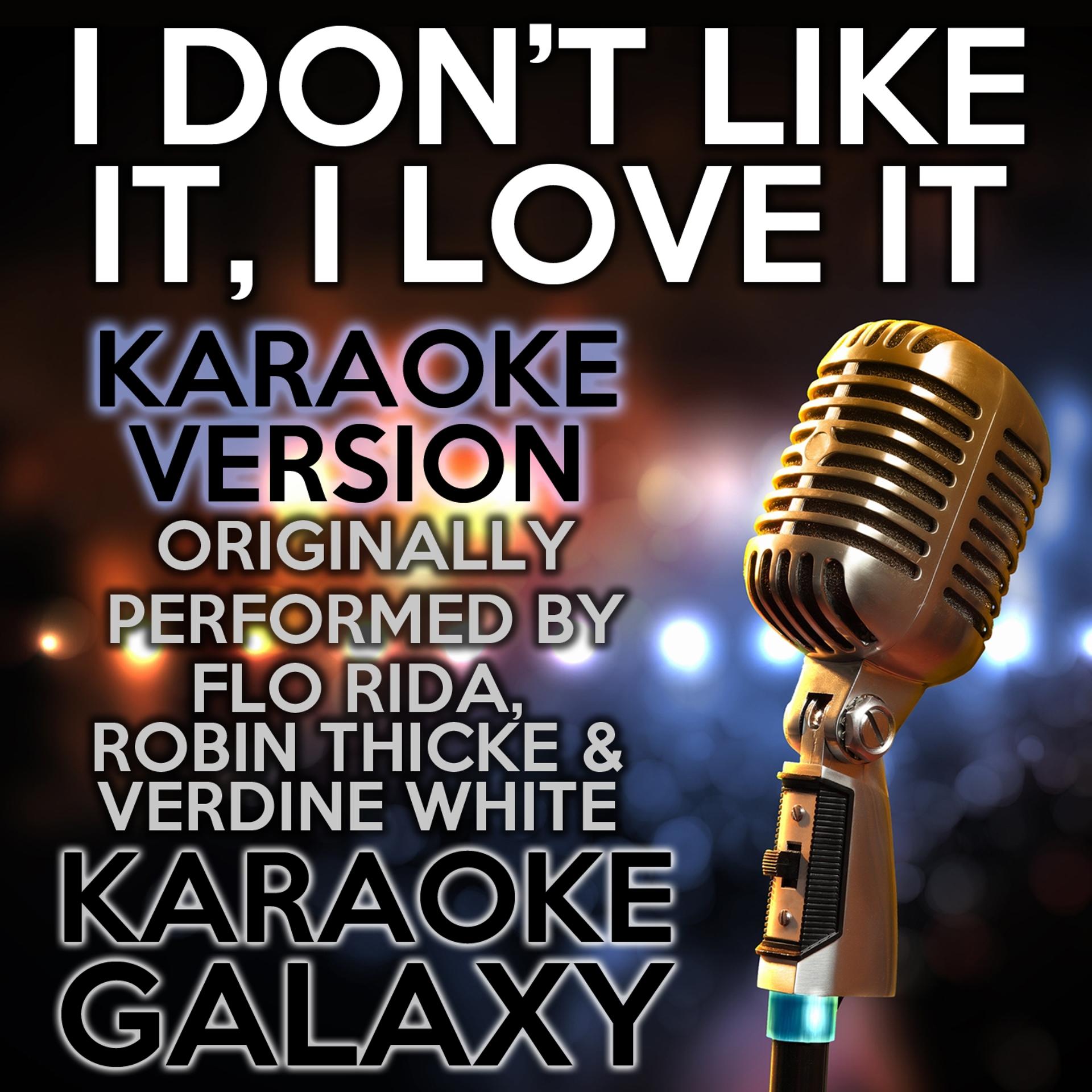 Постер альбома I Don't Like It, I Love It (Karaoke Version)