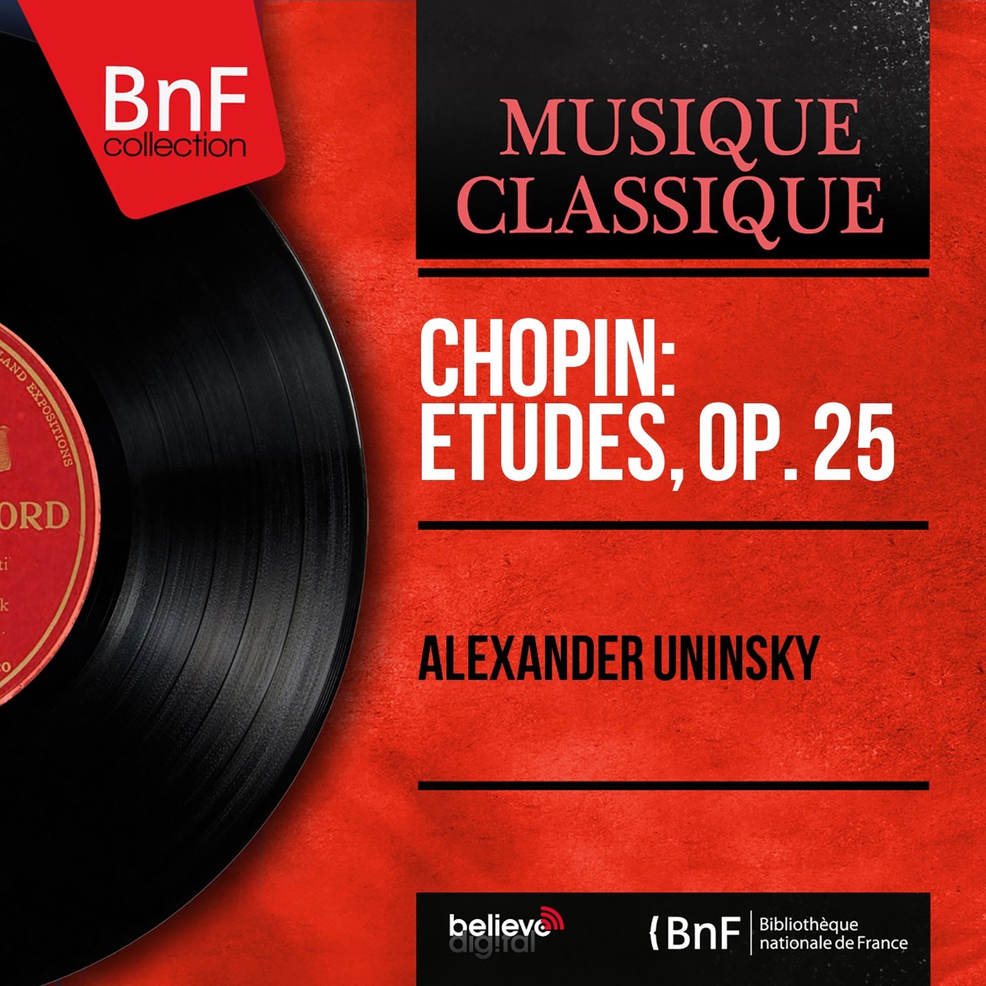 Постер альбома Chopin: Études, Op. 25 (Mono Version)