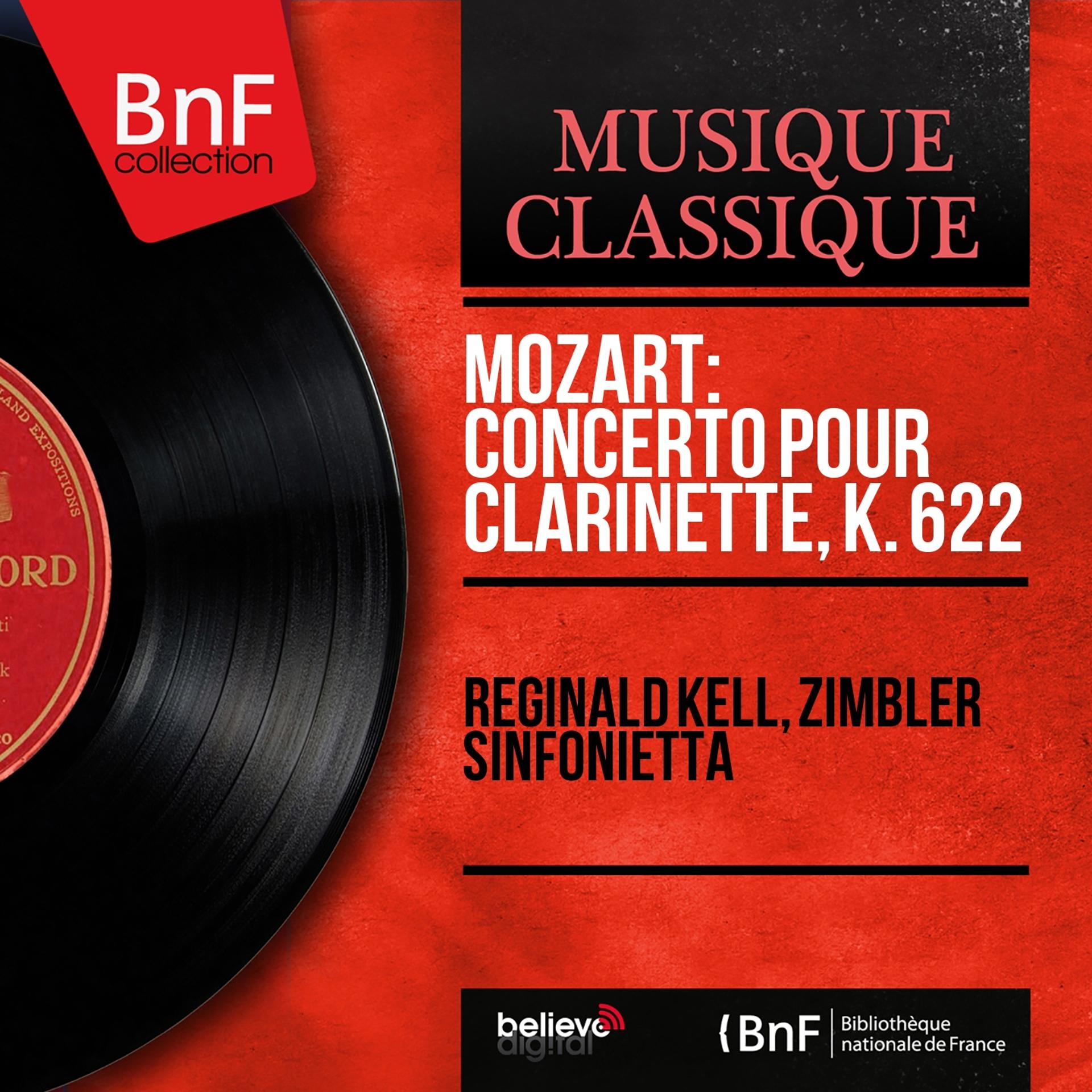 Постер альбома Mozart: Concerto pour clarinette, K. 622 (Mono Version)