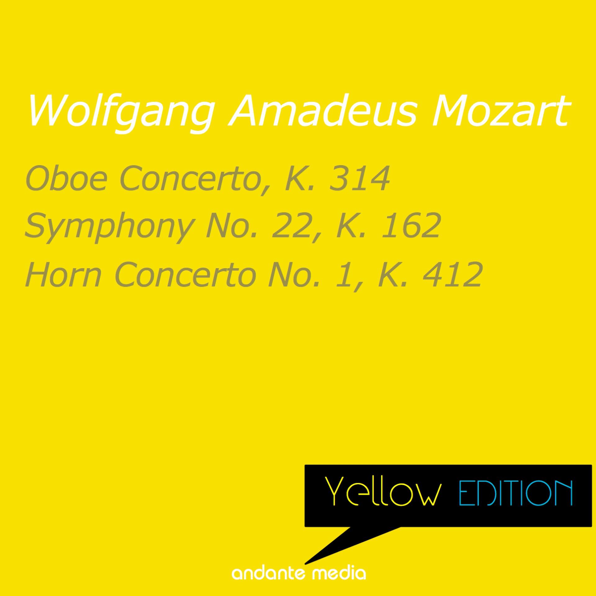 Постер альбома Yellow Edition - Mozart: Oboe Concerto, K. 314  & Horn Concerto No. 1, K. 412