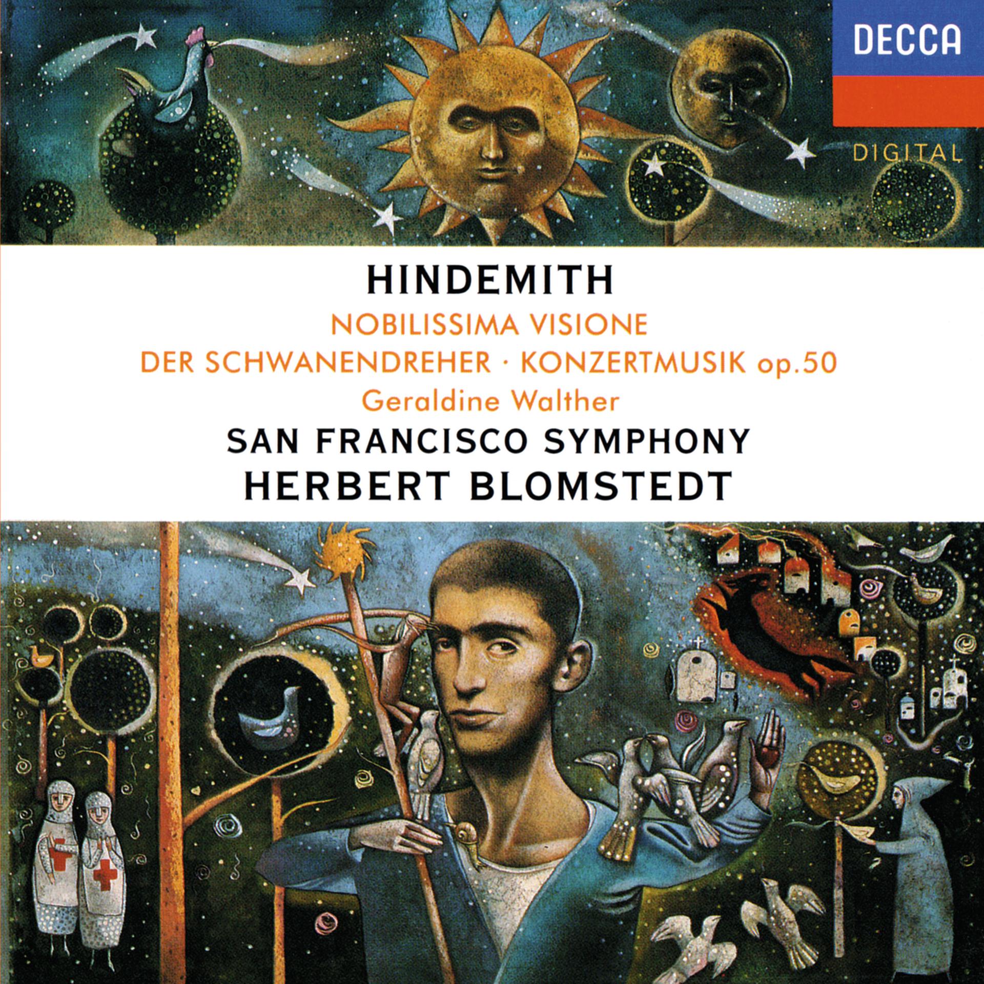 Постер альбома Hindemith: Noblissima Visione; Der Schwanendreher; Konzertmusik