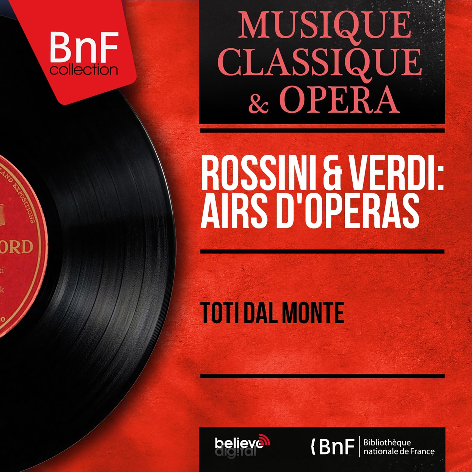 Постер альбома Rossini & Verdi: Airs d'opéras (Mono Version)