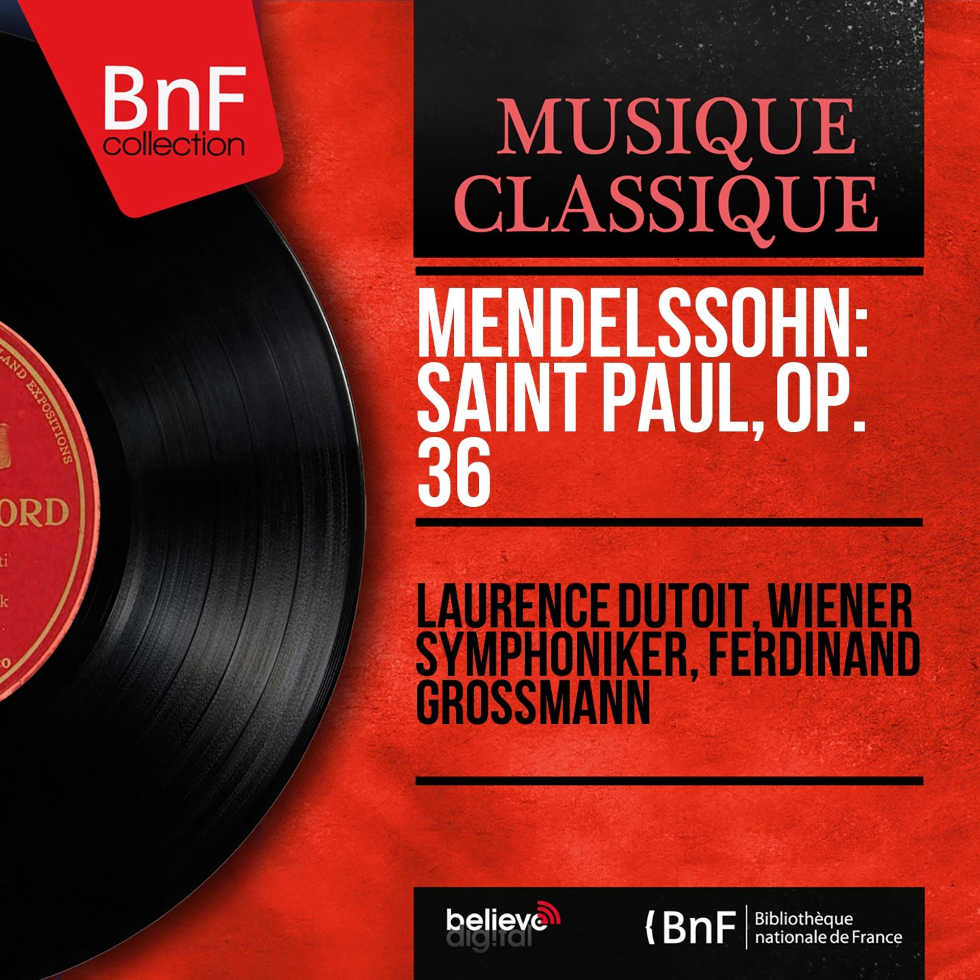 Постер альбома Mendelssohn: Saint Paul, Op. 36 (Mono Version)