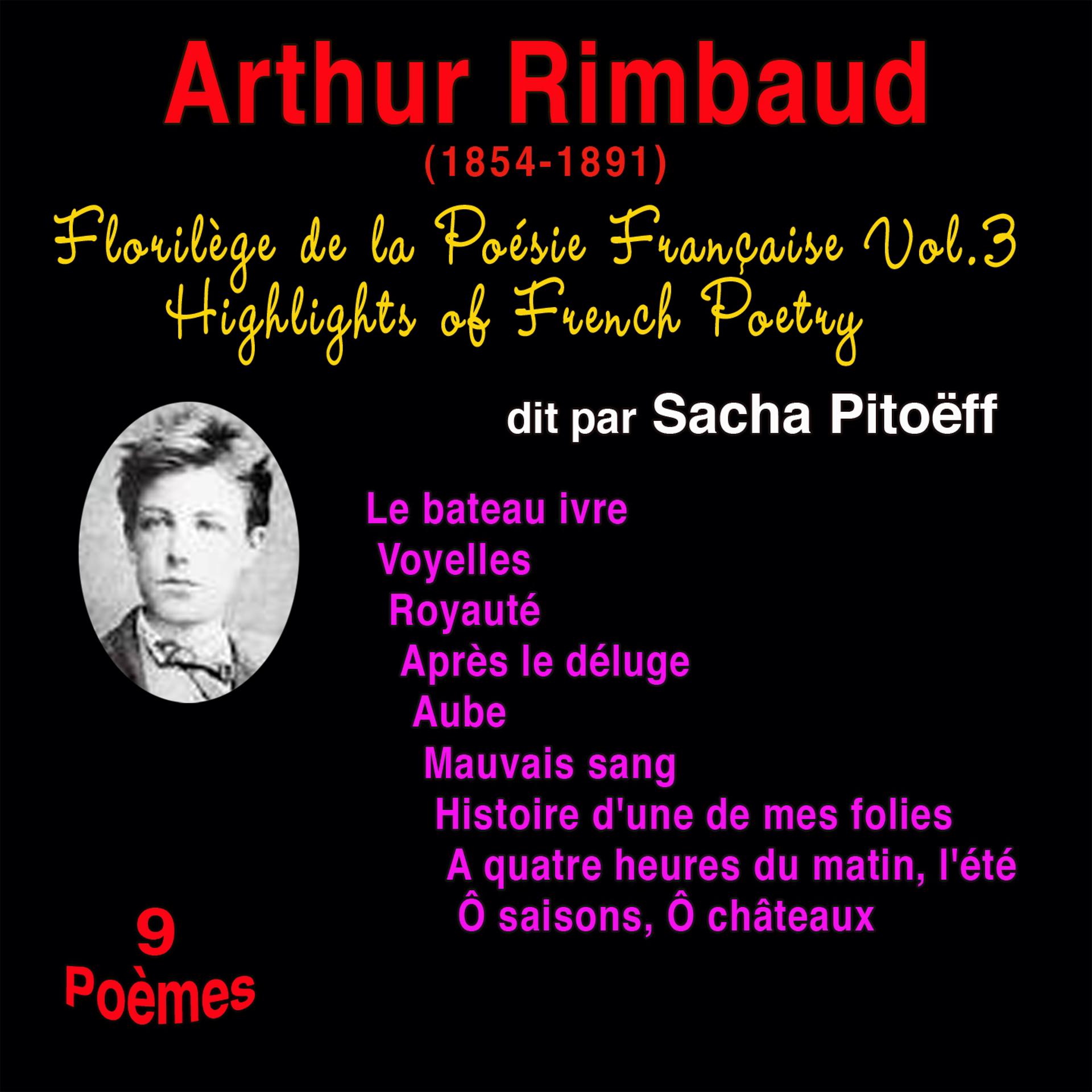 Постер альбома Florilège de la poésie française, vol. 3: Arthur Rimbaud (1854-1891) (9 poèmes)