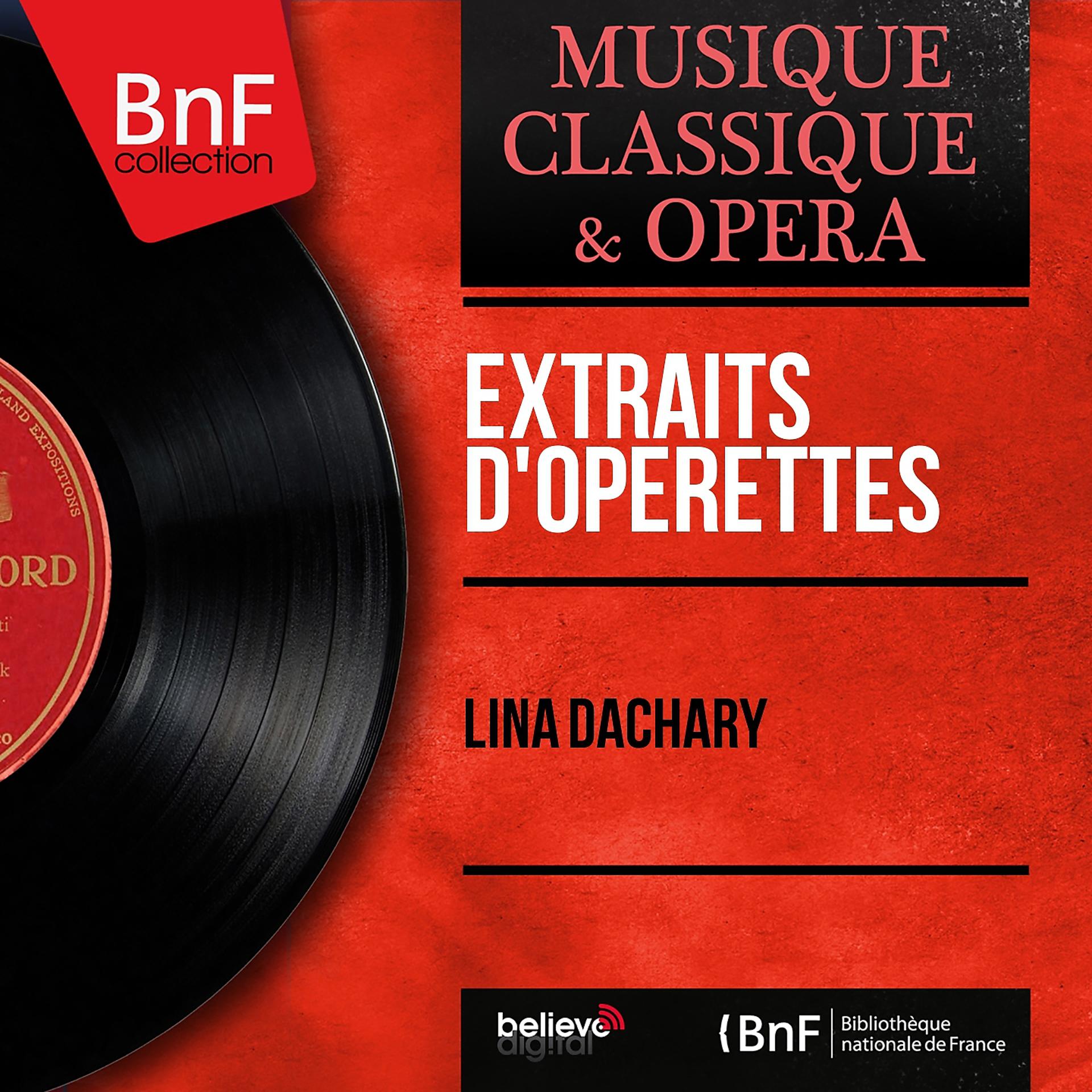 Постер альбома Extraits d'opérettes (Mono Version)