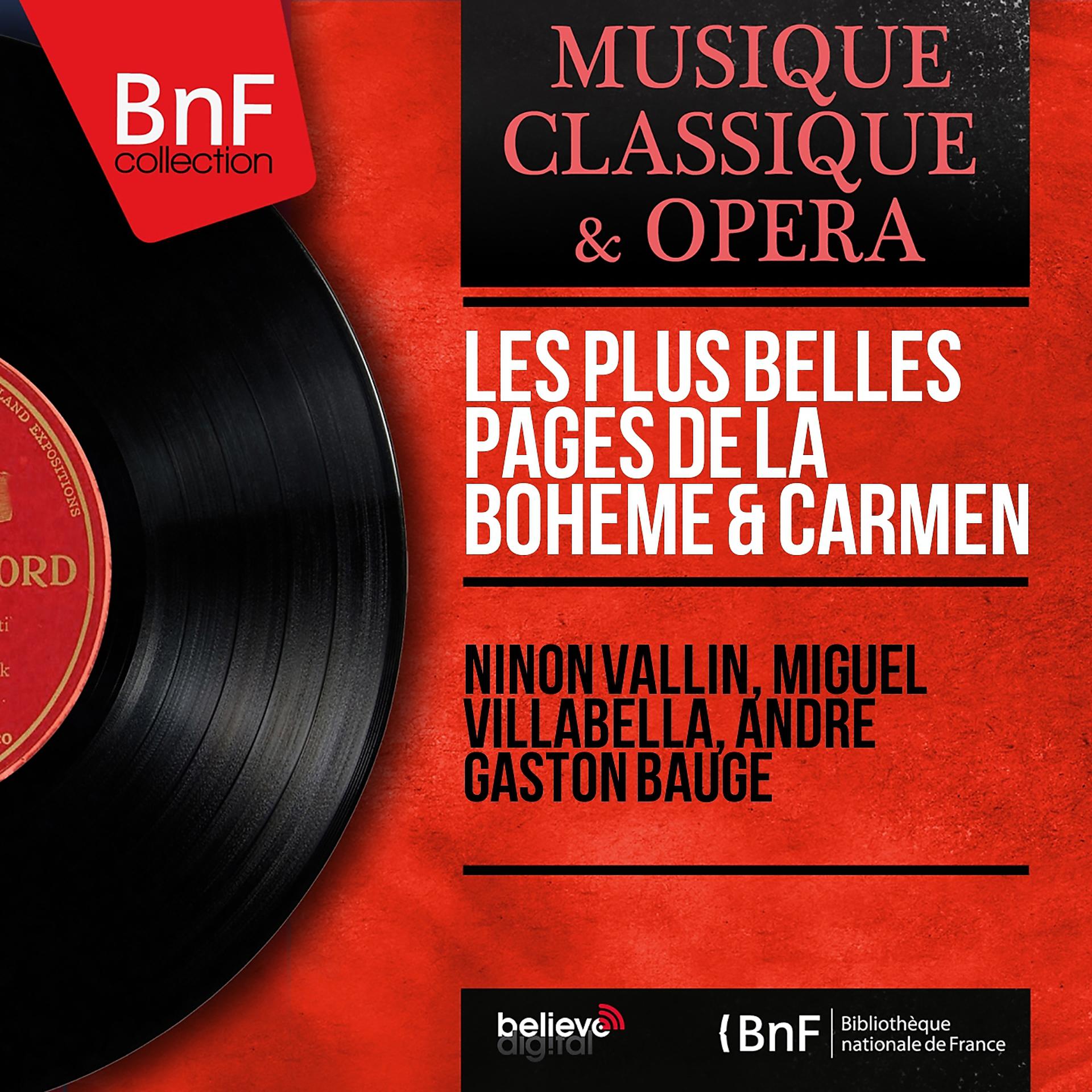 Постер альбома Les plus belles pages de La bohème & Carmen (Mono Version)