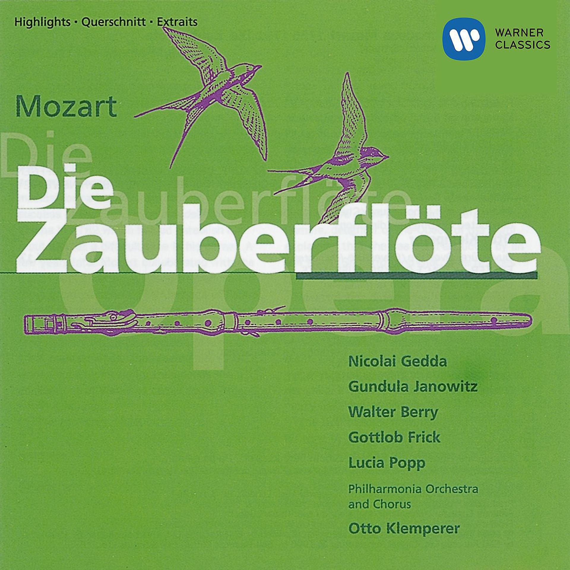 Постер альбома Mozart: Die Zauberflöte (Highlights)