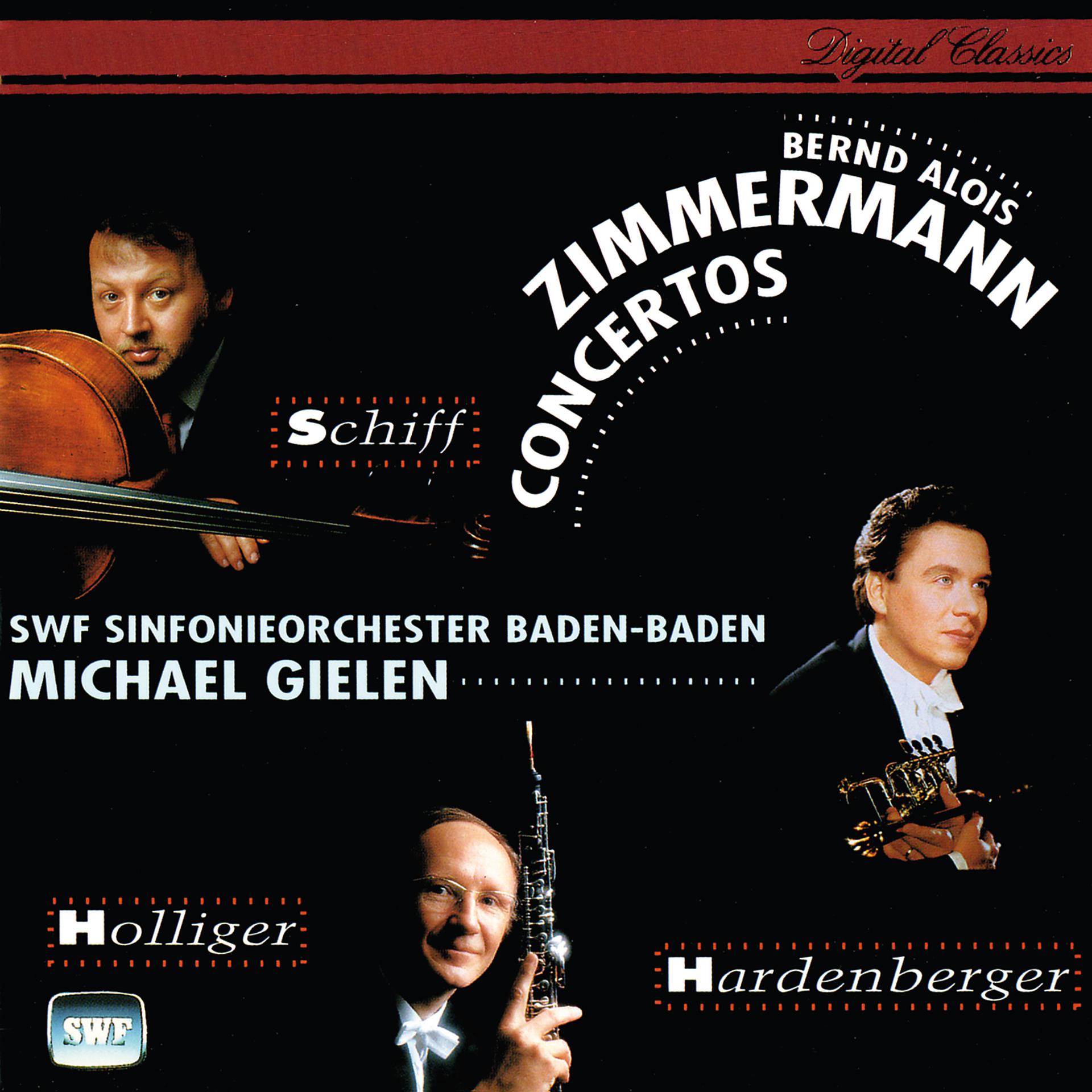 Постер альбома Zimmermann: Cello, Oboe and Trumpet Concertos; Canto di speranza