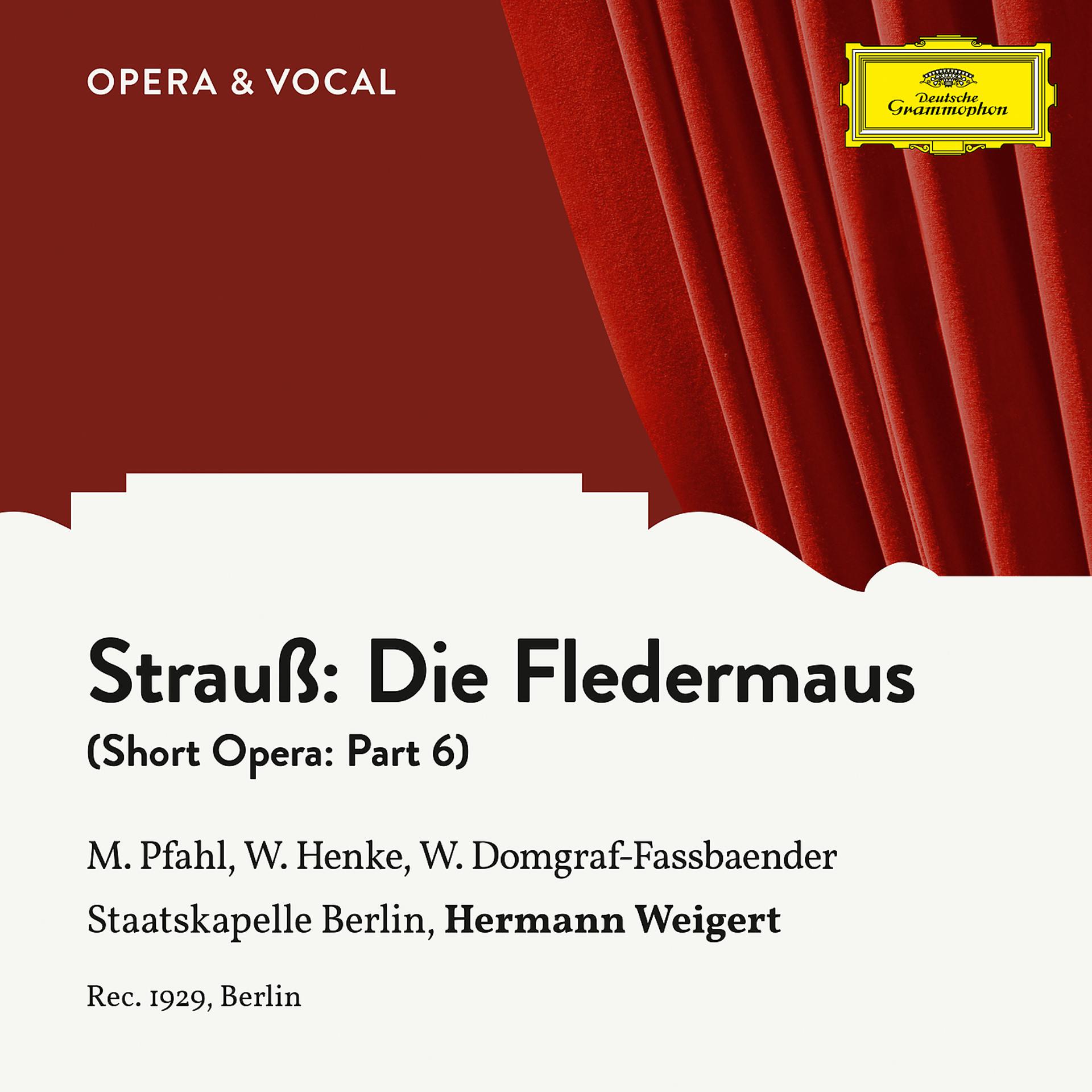 Постер альбома Strauss: Die Fledermaus: Part 6