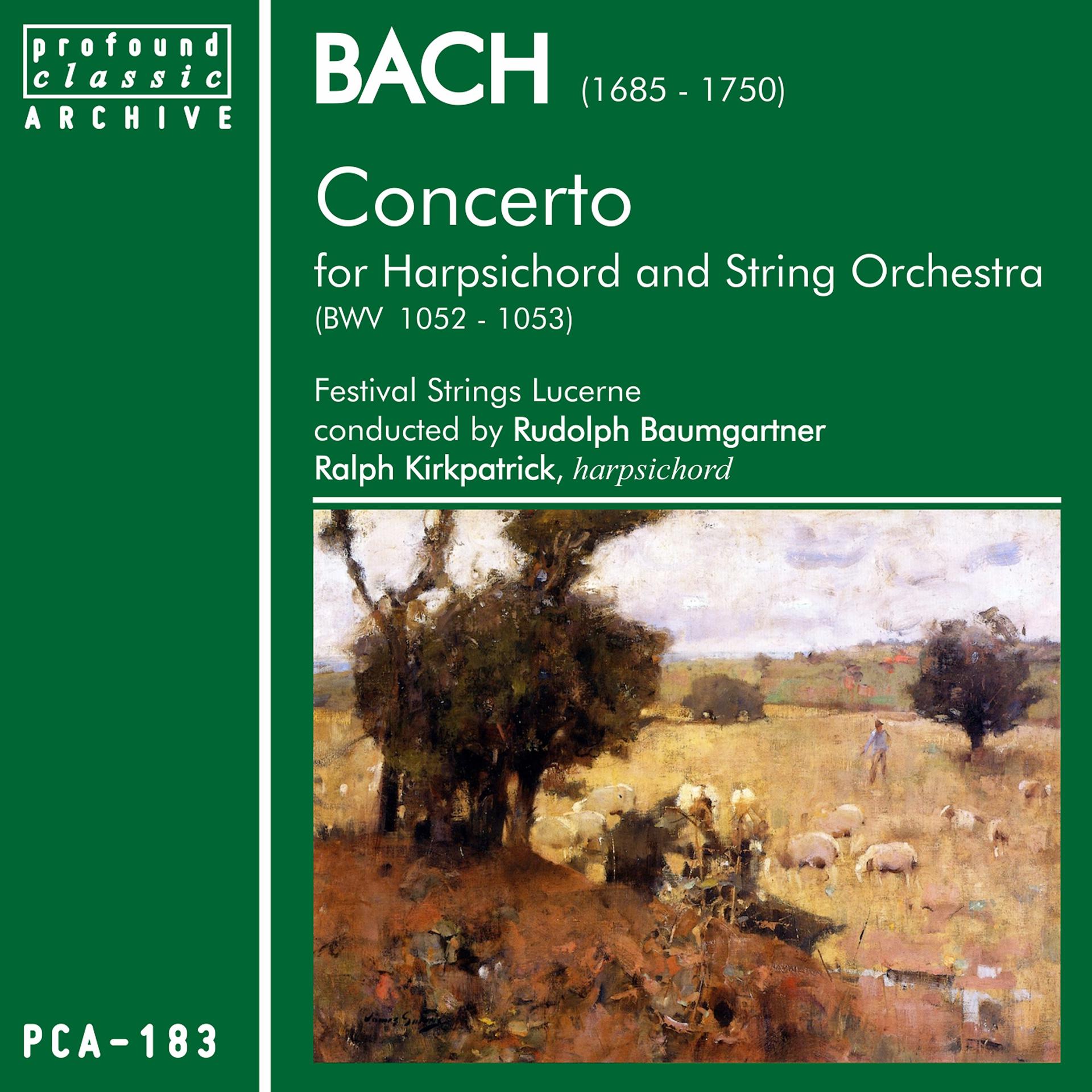 Постер альбома Concerto, Harpsichord and String Orchestra