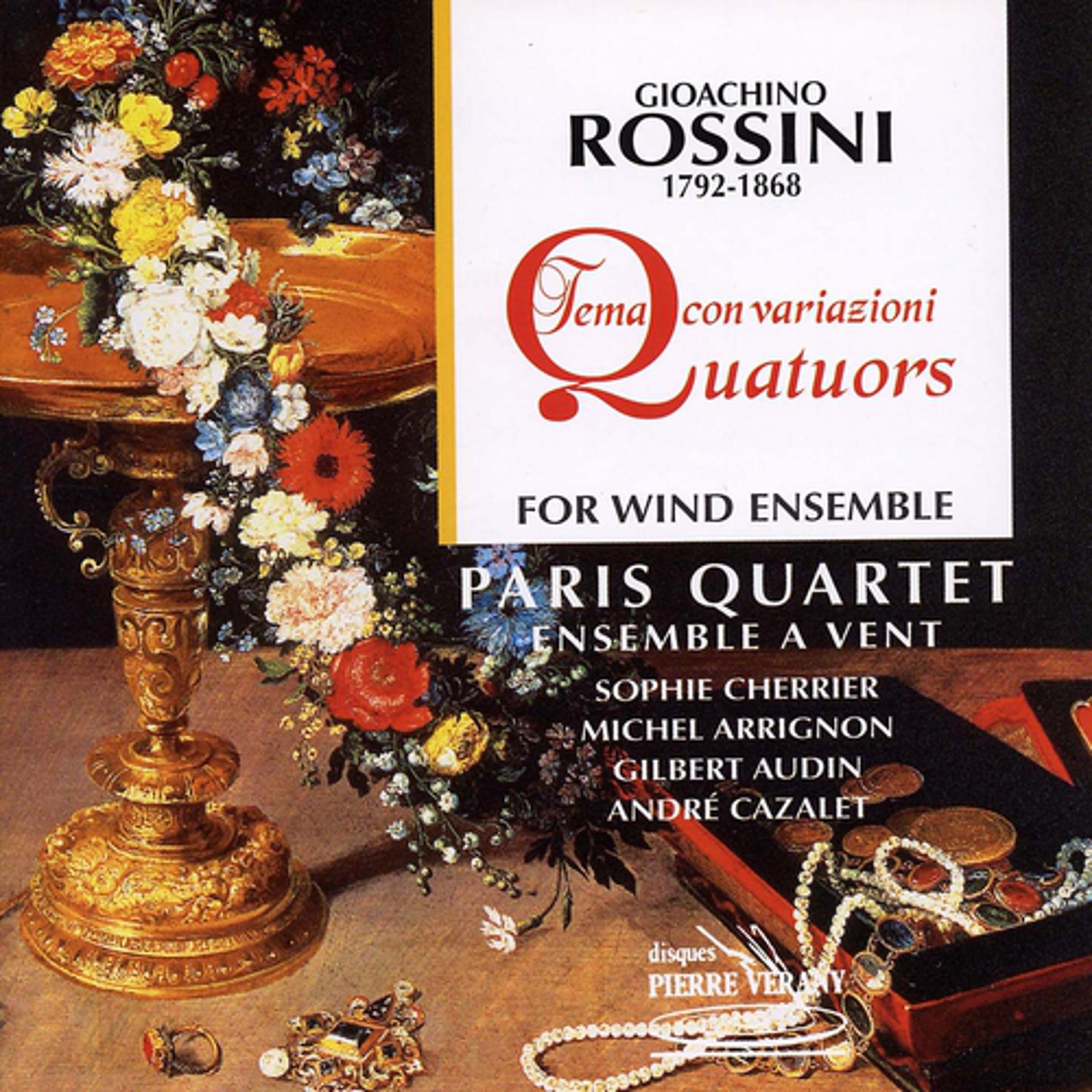 Постер альбома Rossini : Quatuors pour ensemble à vents