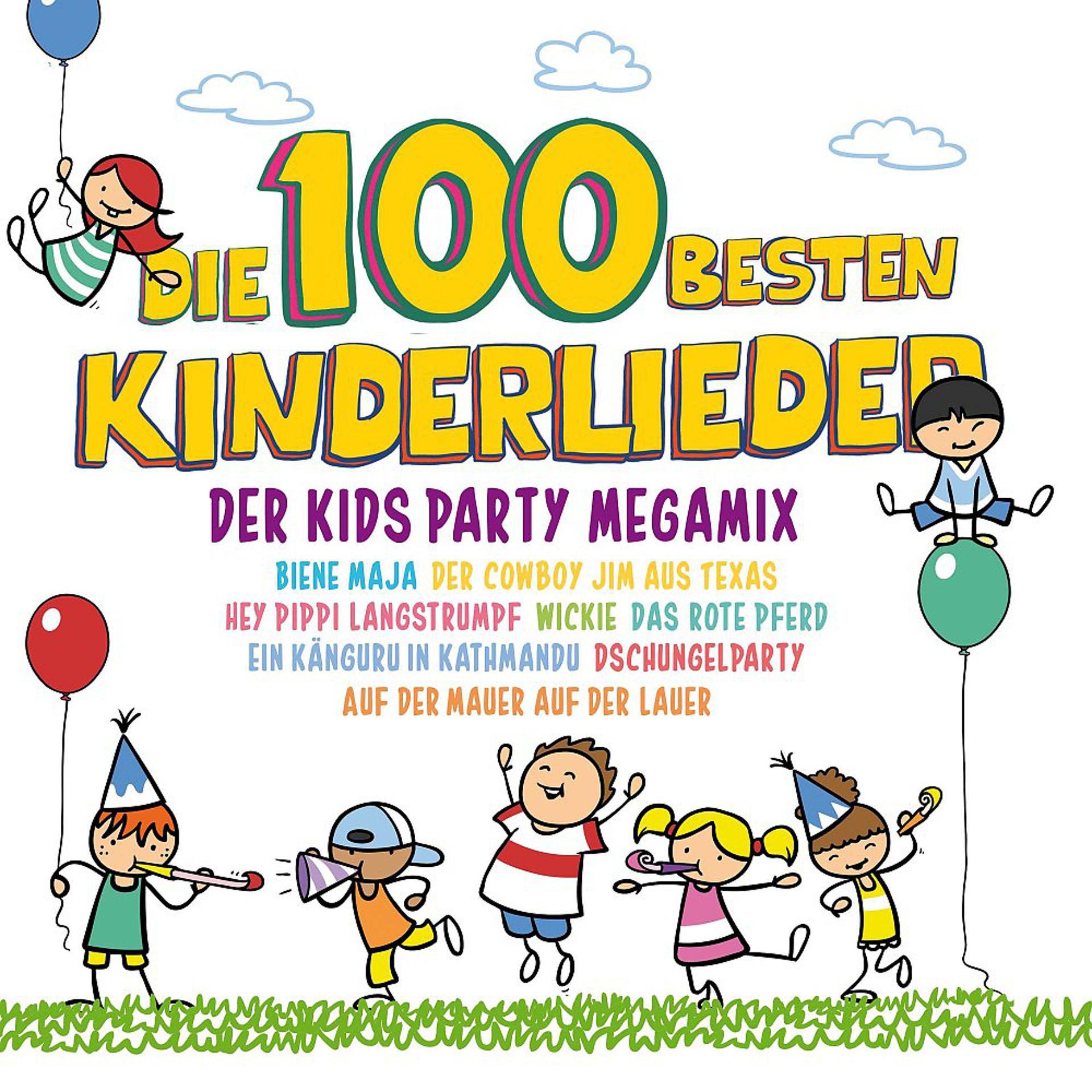 Постер альбома Die 100 besten Kinderlieder - Der Kids Party Megamix