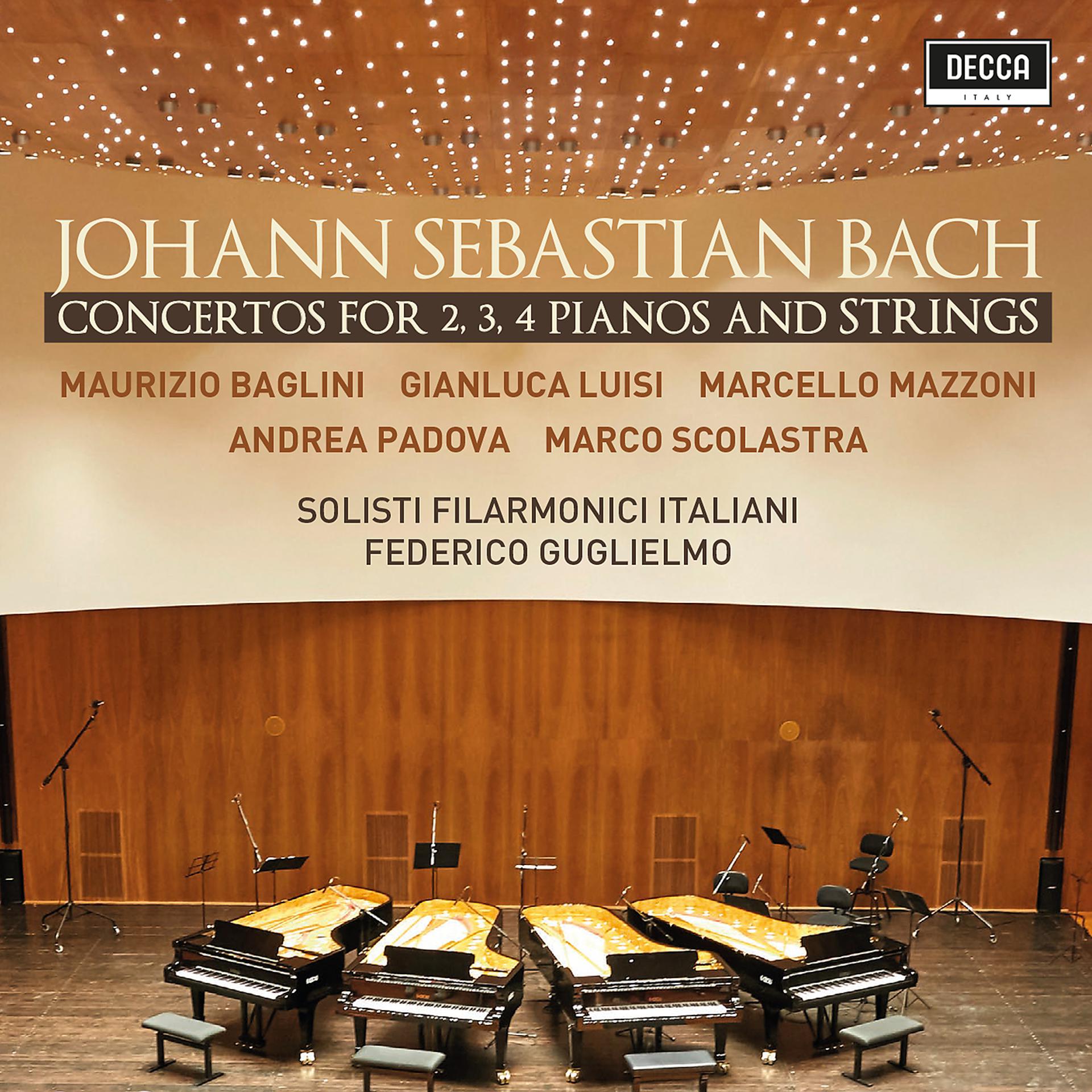 Постер альбома Bach: Concertos For 2, 3, 4 Pianos & Strings
