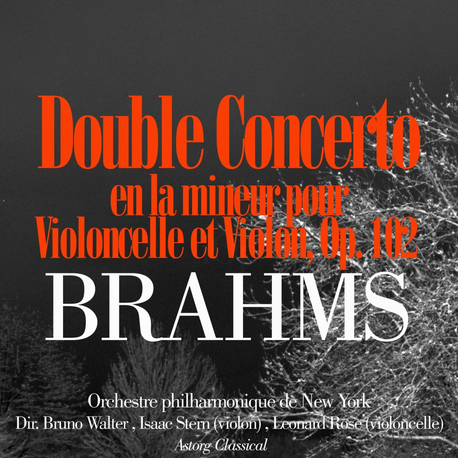 Постер альбома Brahms: Double Concerto en la mineur pour Violoncelle et Violon, Op. 102