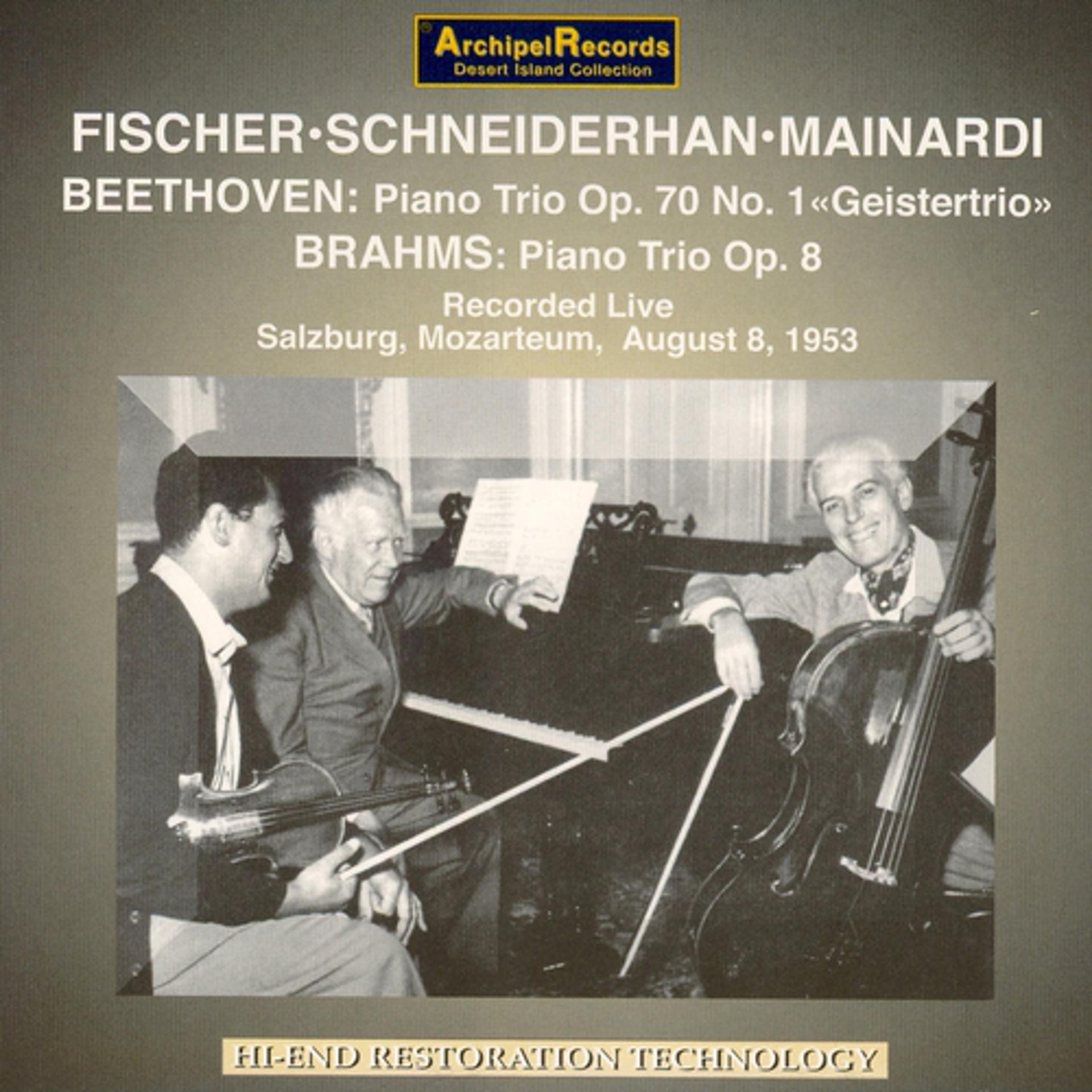 Постер альбома Beethoven: Piano Trio Op.70 & Piano Sonata No. 30 - Brahms: Trio for Piano, Violin & Cello Op.8
